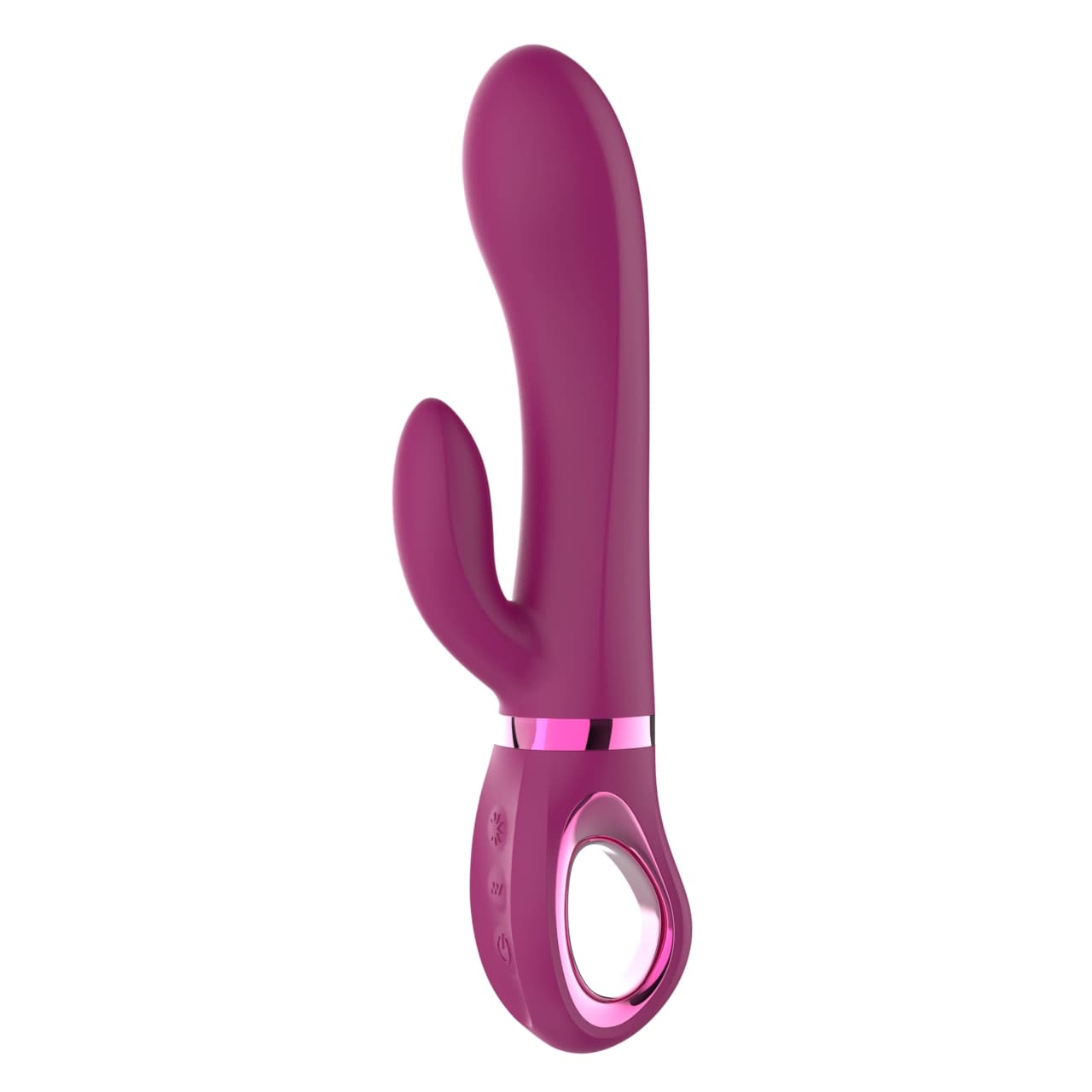 A0024 — Dual-Motor Rabbit Finger-Ring Vibrator — 10 Modes, 7 Intensity Levels, Mode Memory, IPX5