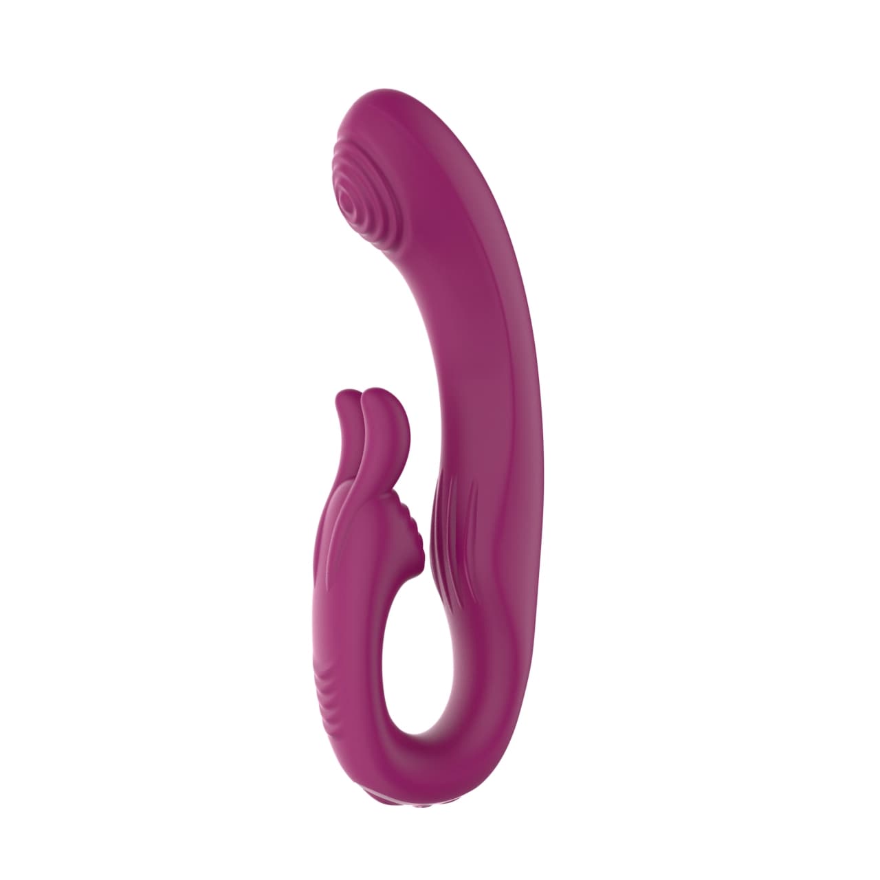 Closed-Loop G-Spot Rabbit Vibrator — Spiral Tip, IPX6, Dual Motor