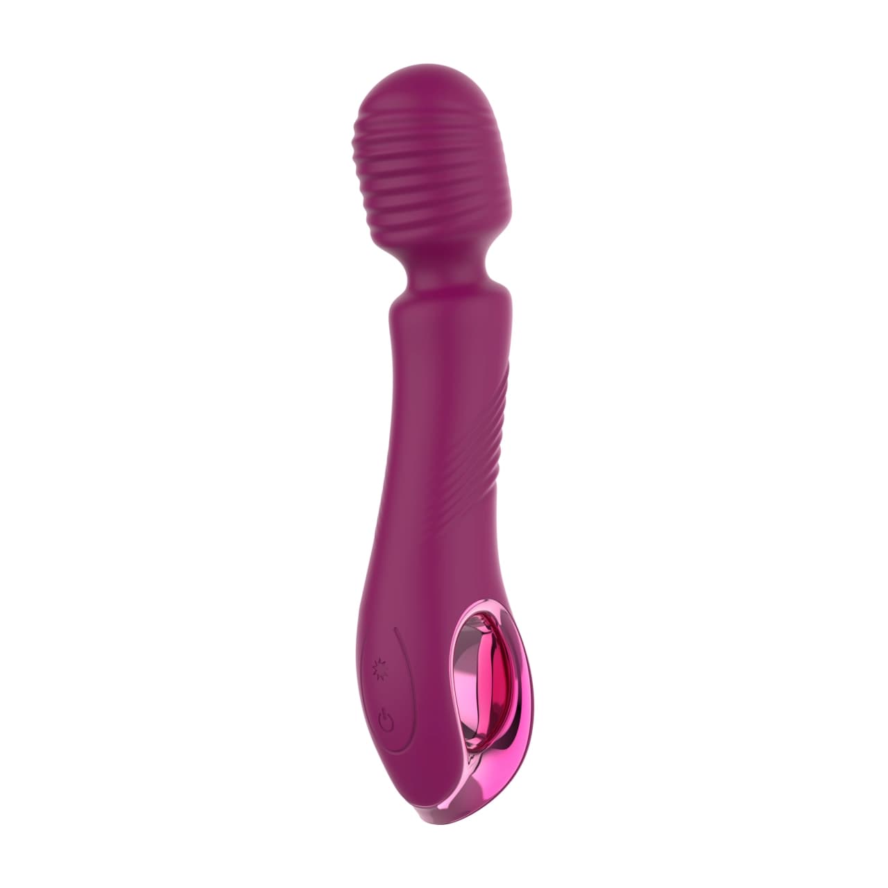 A0136 — Textured Wand Massager with Boost Mode — 10-Speed, Magnetic Charging