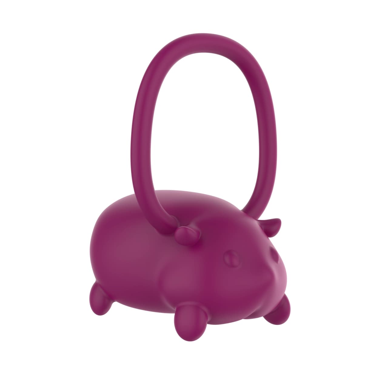 A0141 — Hamster Vibrating Cock Ring — 10 Vibration Modes Rechargeable Silicone