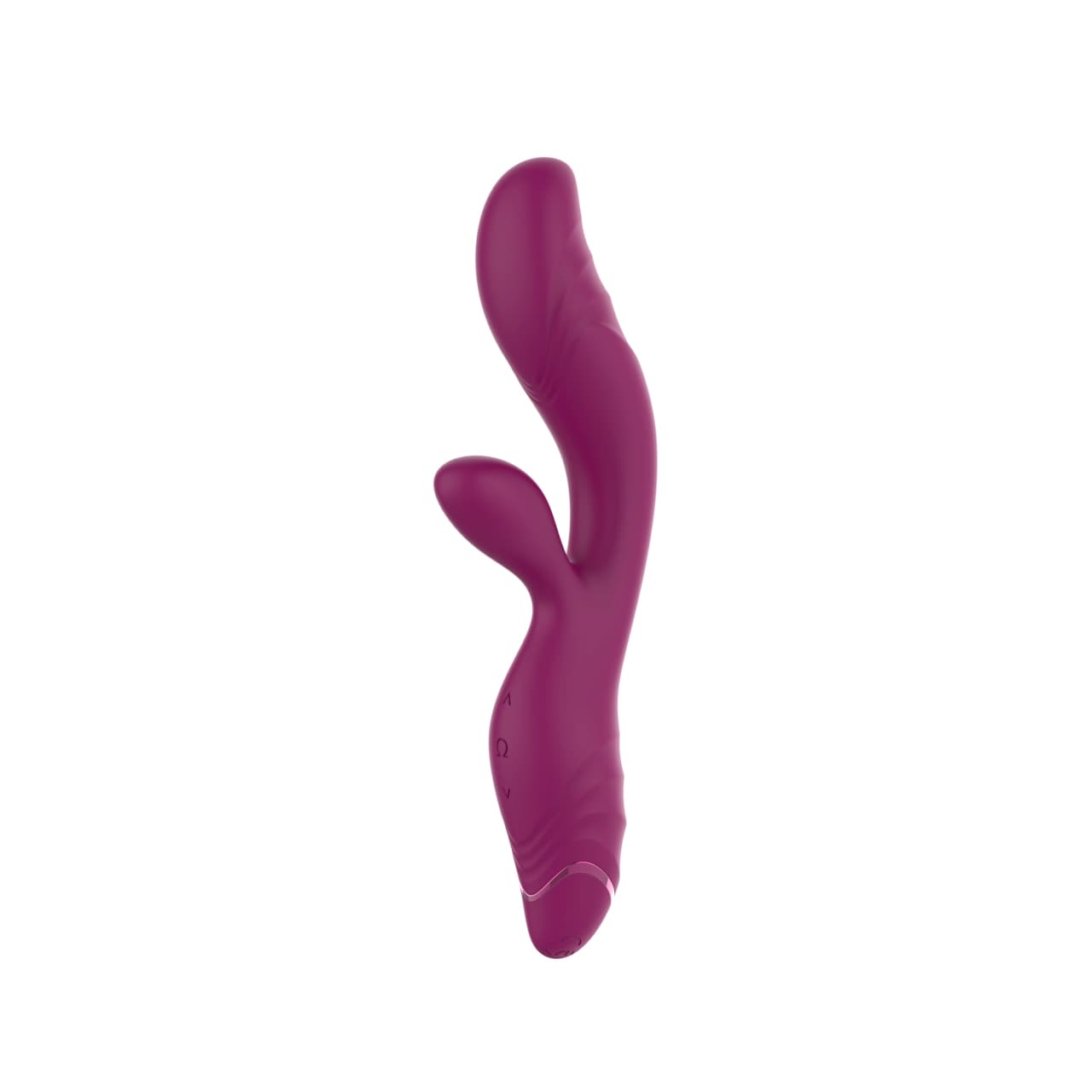 A0146 — Dual Motor Rabbit Vibrator with Spiral G-Spot Shaft — 10 Modes Slimline Design