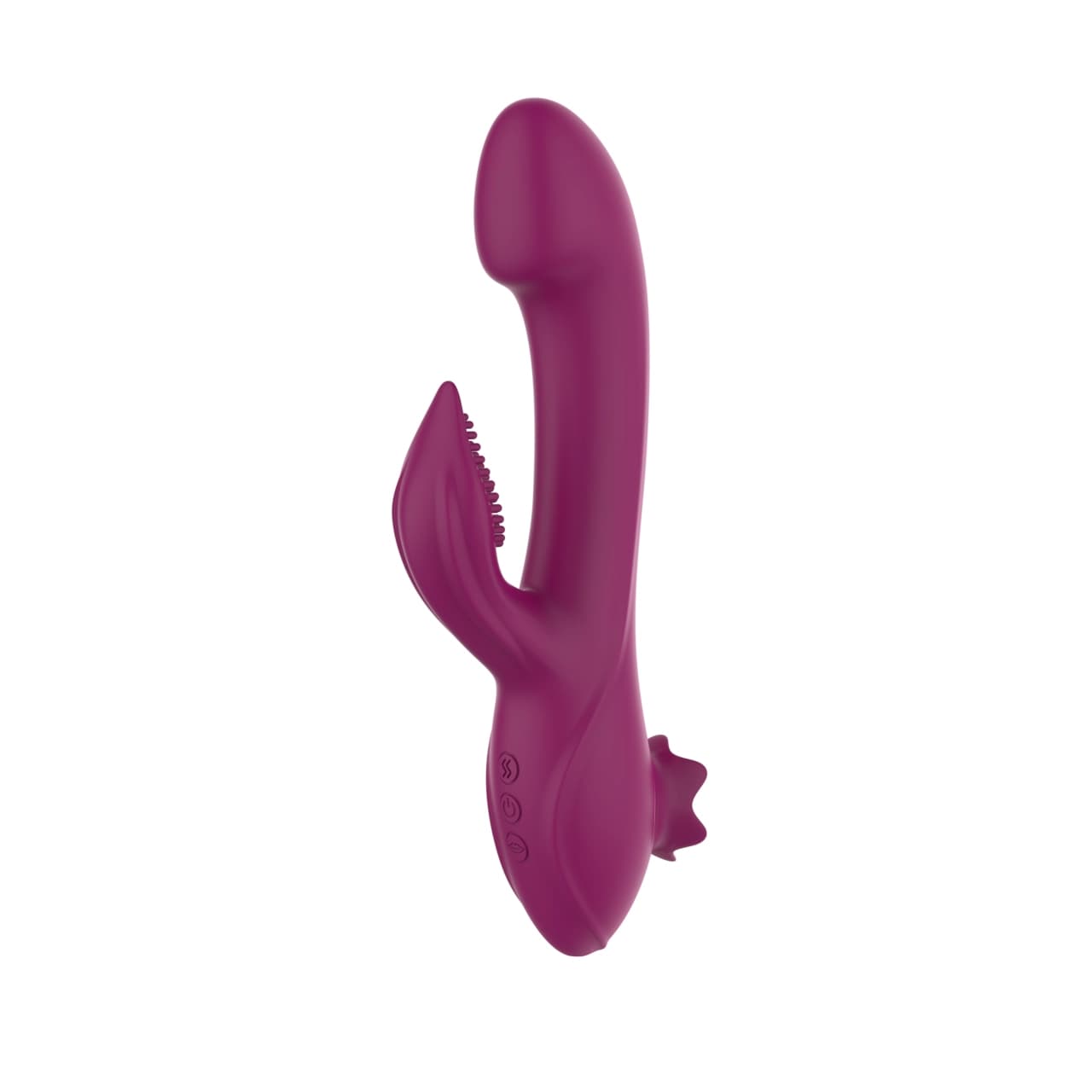 A0147 — Triple Function Rabbit Vibrator with Suction — Dual Motor 10 Modes + 5-Mode Air Pump