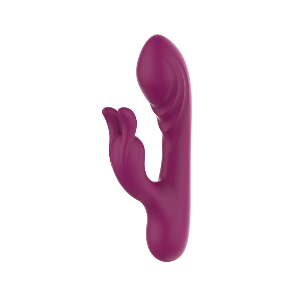 A0176 — Compact Rabbit Vibrator with Dual-Ear Clitoral Arm — 10 Modes IPX6 Silicone