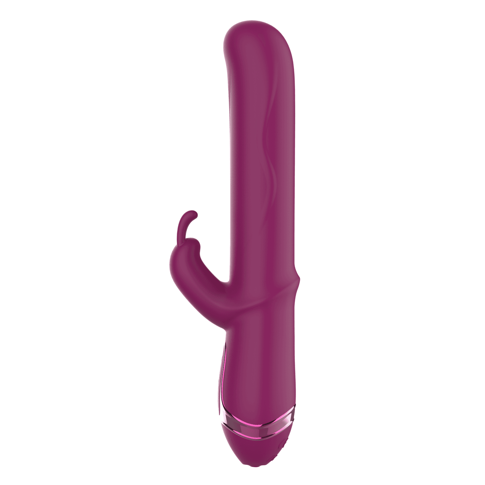 Inverted Rabbit Vibrator with Chrome Base D0025