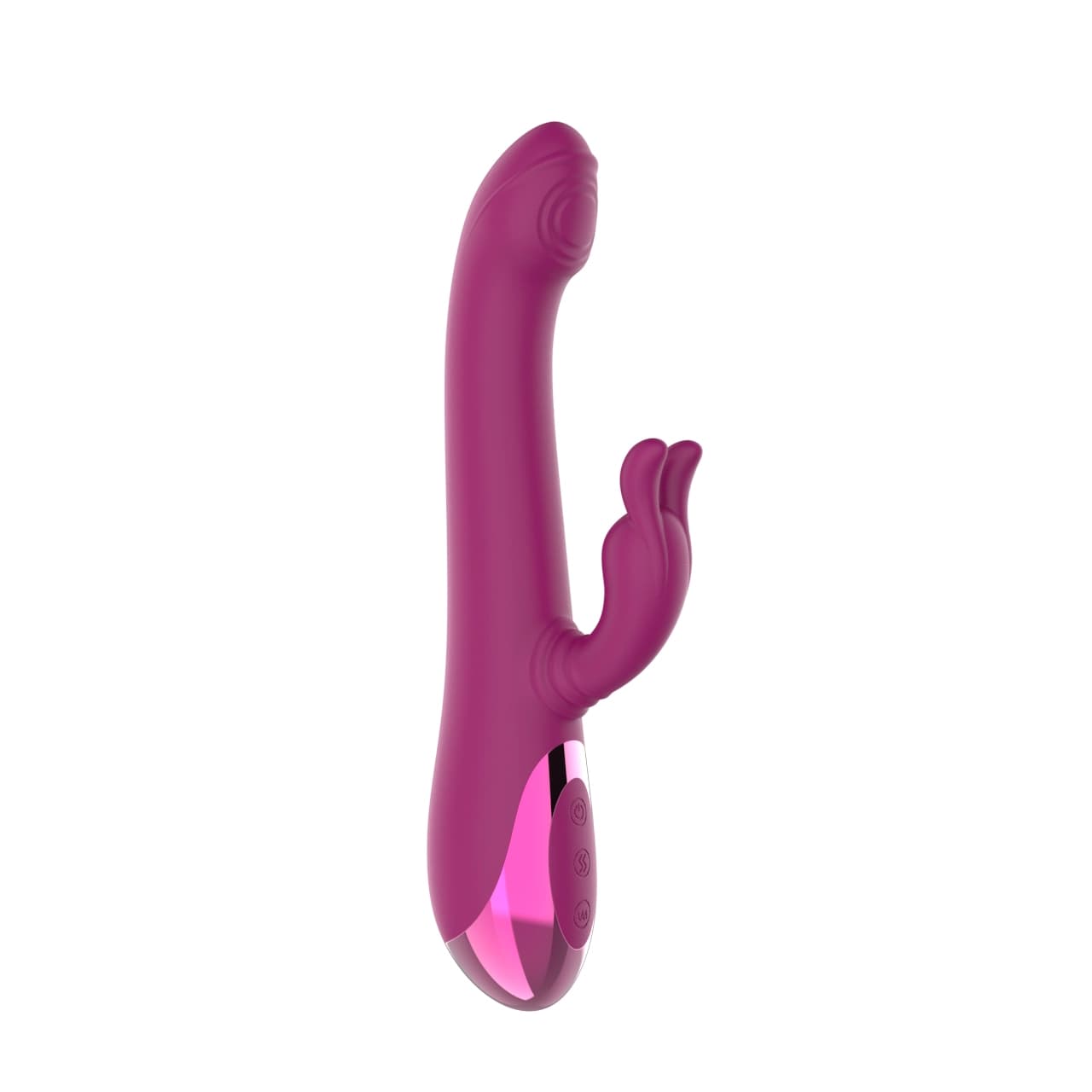 Dual Tapping Rabbit Vibrator — G-Spot Curve, Independent Head & Clitoral Tap Motors, IPX6