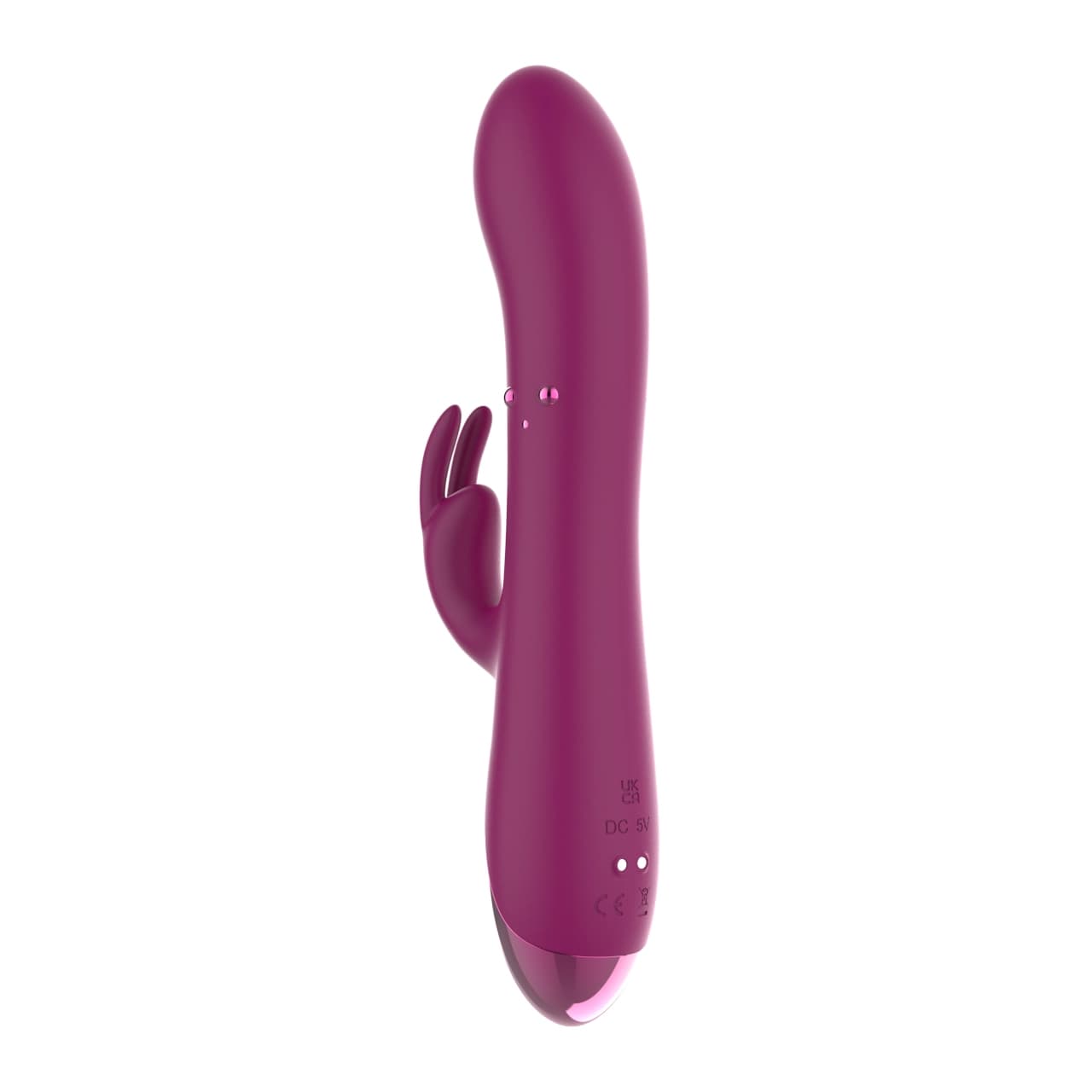 D0052 — Dual Turbine Rabbit Vibrator — Internal Rotating Shaft, G-Spot & Clitoral Dual Motor, 10-Mode, IPX5