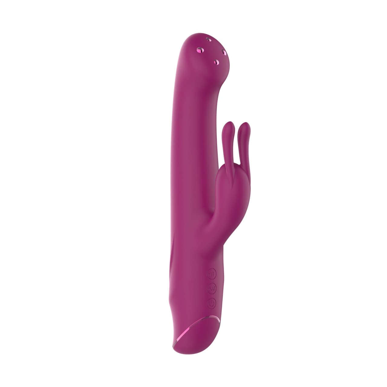 D0056 — Rotating Disc Rabbit Vibrator — 3-Point Carousel Head, 10-Mode Clitoral Motor, IPX6