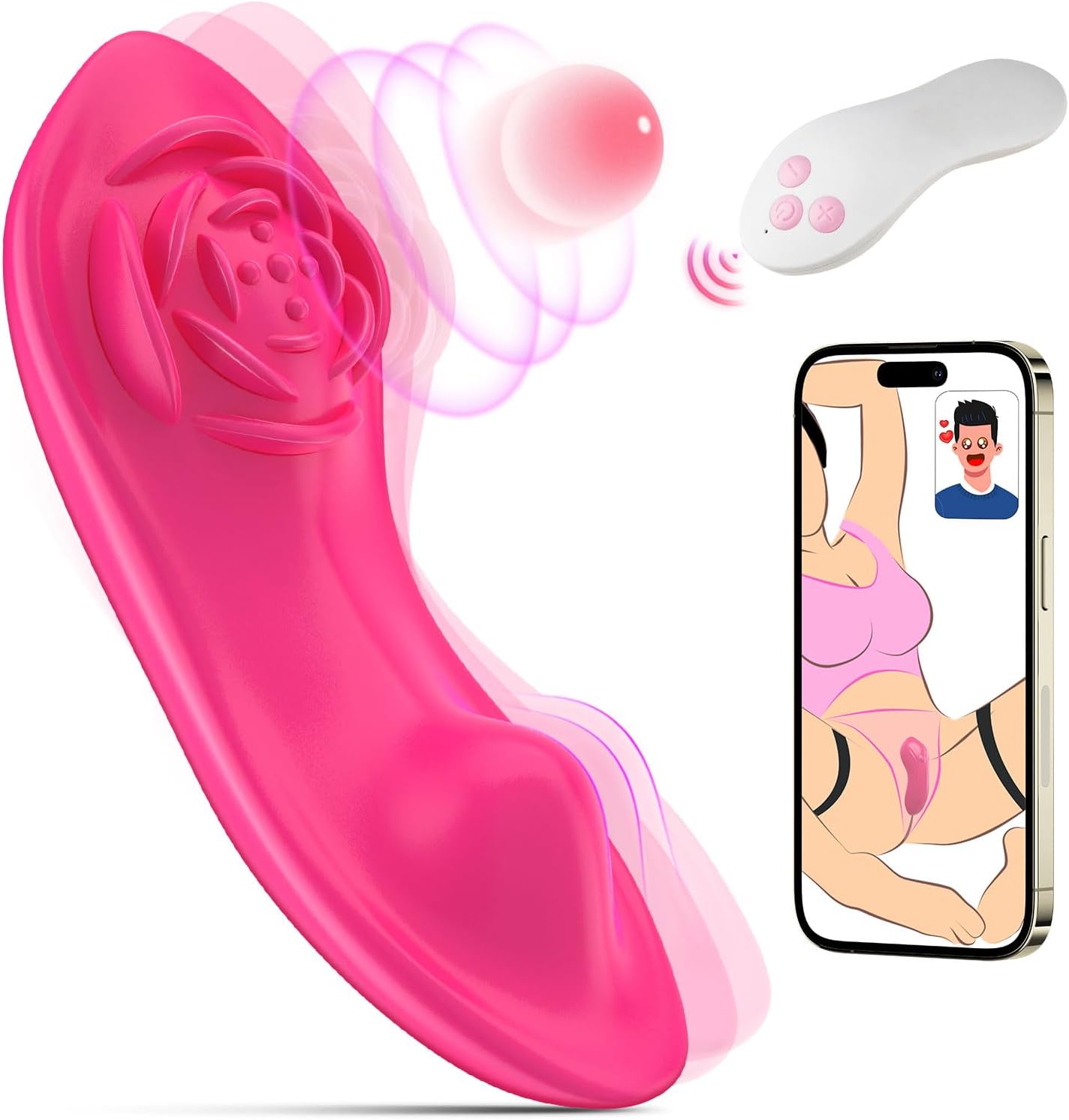 APP-Controlled Wearable Vibrator - 3-in-1 Mini Butterfly Sex Toy for Women & Couples, 10x2 Vibration Modes for Clitoral & G-Spot Stimulation