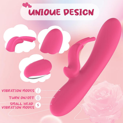 G-Spot & Clitoral Rabbit Vibrator - Dual Motor, 10 Vibration Modes, Waterproof Silicone Toy