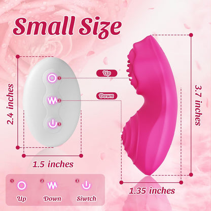 Rose Panty Vibrator - Wearable, App-Controlled Clit Stimulator with 9x9 Vibration Modes