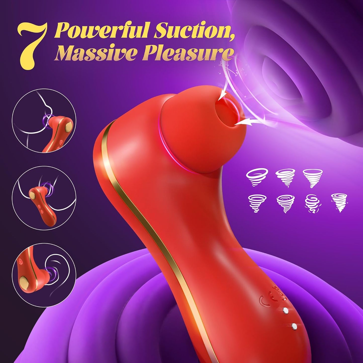 Versatile Women's Vibrator with Suction & Vibration - Clitoral & G-Spot Stimulator