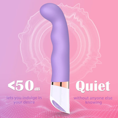 Curved G-Spot Vibrator - Waterproof Wand with 10 Powerful Vibrations for Women, Ideal for Clitoral and Anal Stimulation