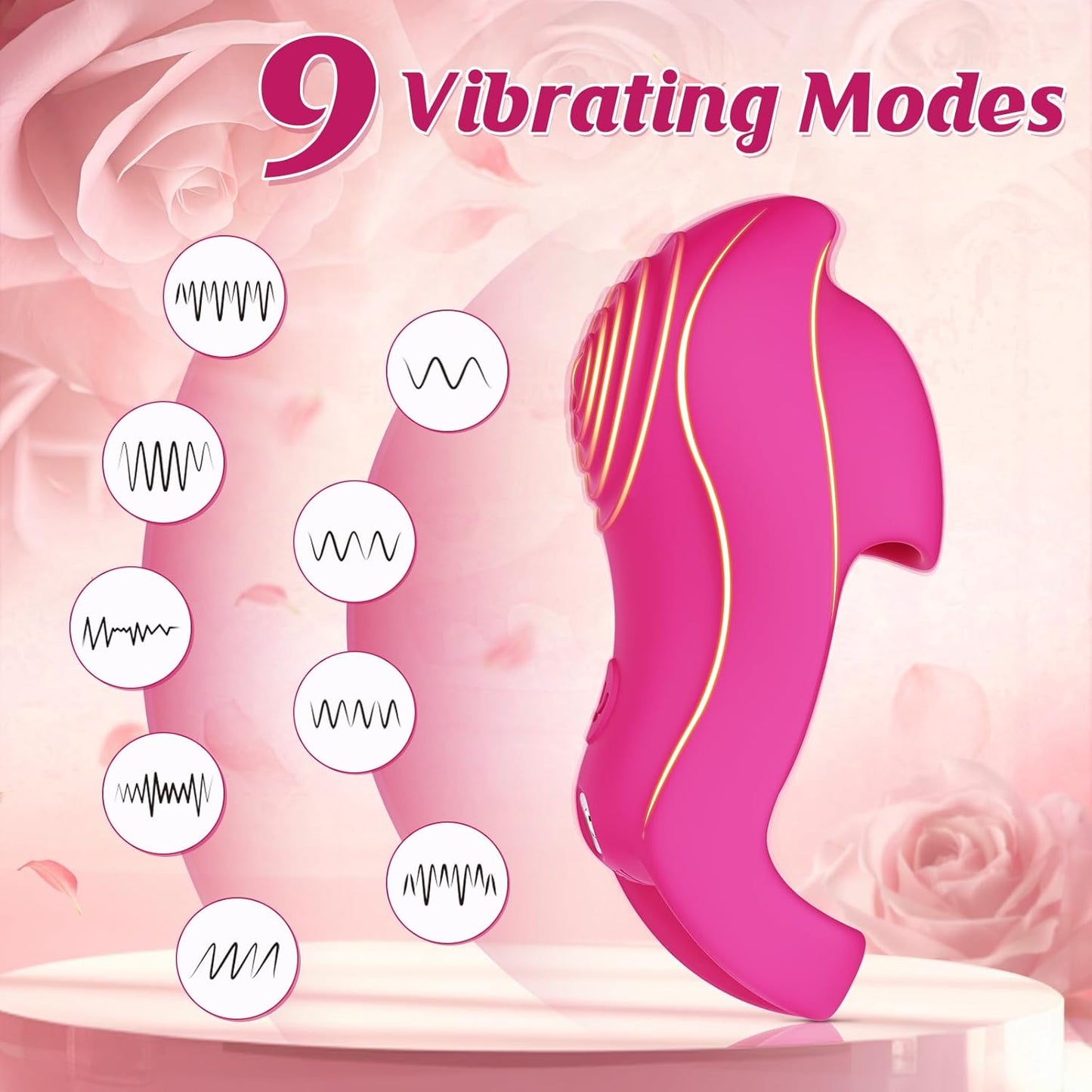 Versatile Finger Vibrator – 9 Vibration Settings & 5 App-Controlled Modes, Waterproof and Quiet for G-Spot, Clitoral, Anal, and Nipple Stimulation