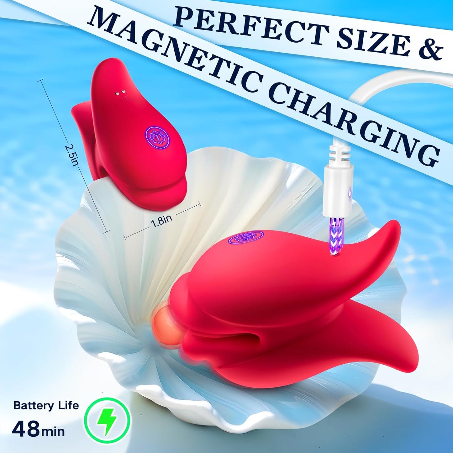 2-in-1 Nipple Clamps and Clitoral Vibrator – 10 Vibration Settings with Remote Control, Perfect for Women and Couples