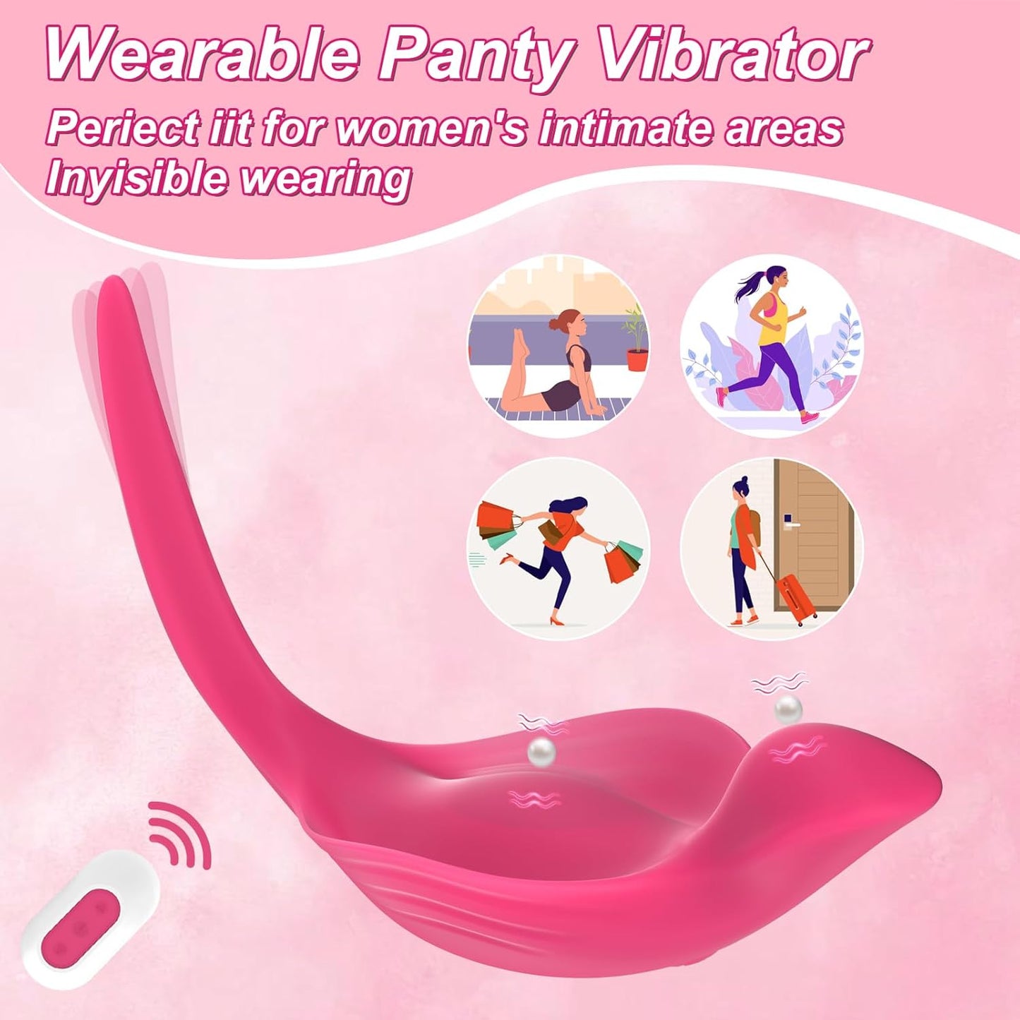 Silent Wearable Clitoral Vibrator – Butterfly Panty Massager for Women with Remote Control