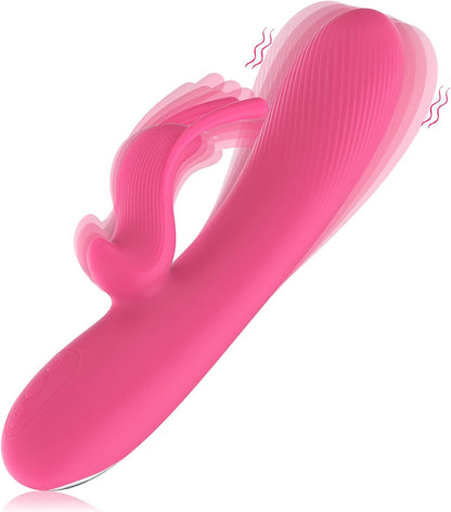 G-Spot & Clitoral Rabbit Vibrator - Dual Motor, 10 Vibration Modes, Waterproof Silicone Toy