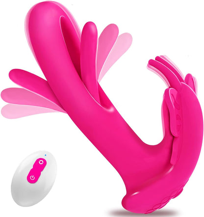 Wearable Vibrator Female Sex Toy with 9 Flapping and 9 Vibrating