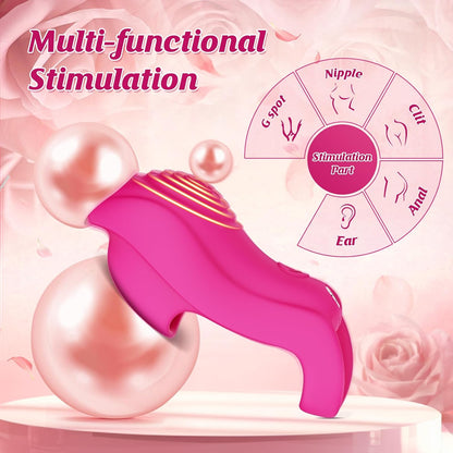 Versatile Finger Vibrator – 9 Vibration Settings & 5 App-Controlled Modes, Waterproof and Quiet for G-Spot, Clitoral, Anal, and Nipple Stimulation