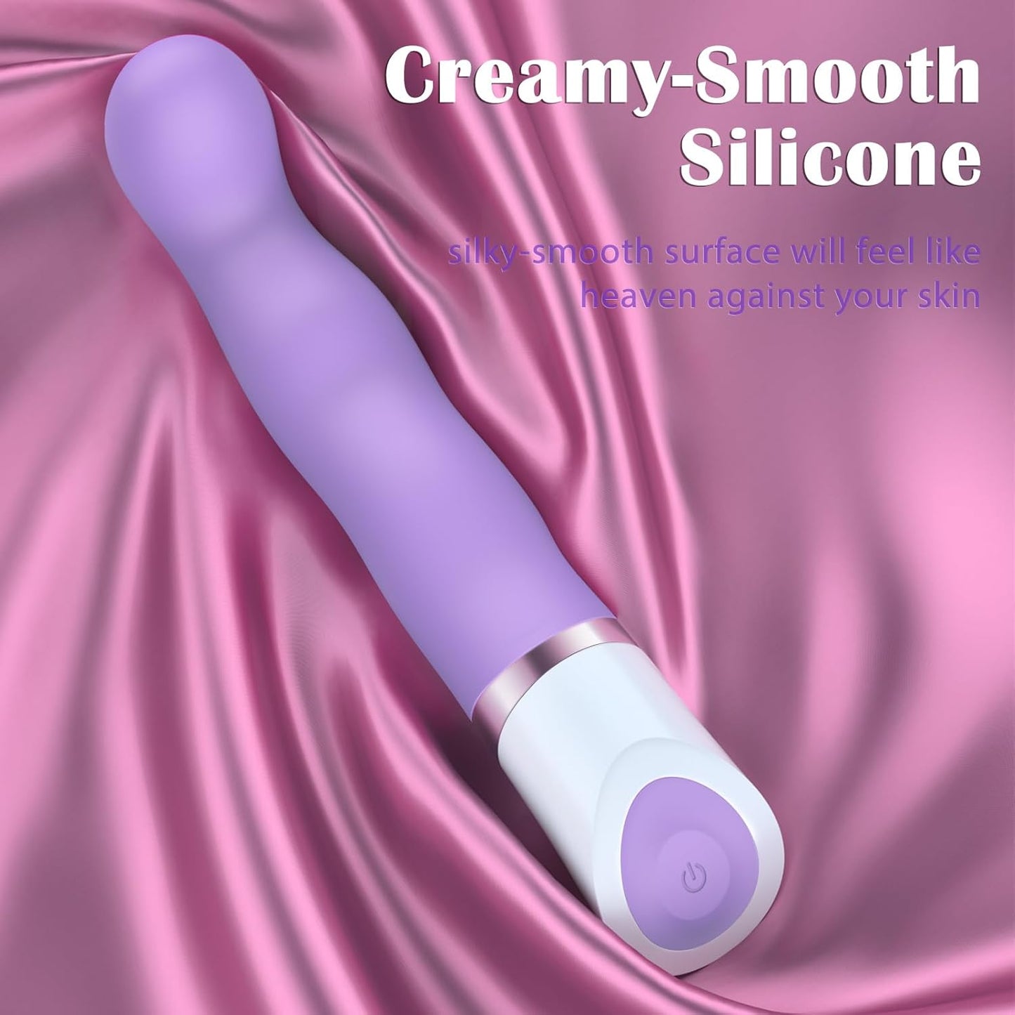 Curved G-Spot Vibrator - Waterproof Wand with 10 Powerful Vibrations for Women, Ideal for Clitoral and Anal Stimulation