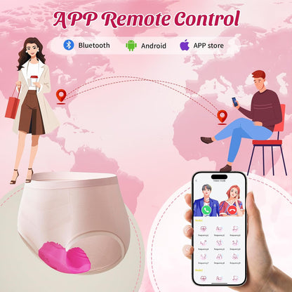 Rose Panty Vibrator - Wearable, App-Controlled Clit Stimulator with 9x9 Vibration Modes