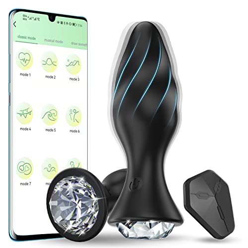 Vibrating Jewelry Butt Plug with APP Control