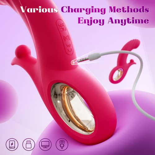 G Spot Vibrator Clitoral Sex Toys with 10 Vibrating 7 Thrust Modes