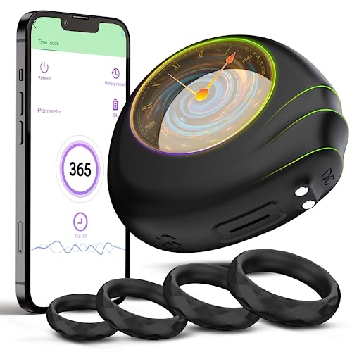 Penis Ring Pedometer with 4 Different Sizes Soft Silicone Penis Ring