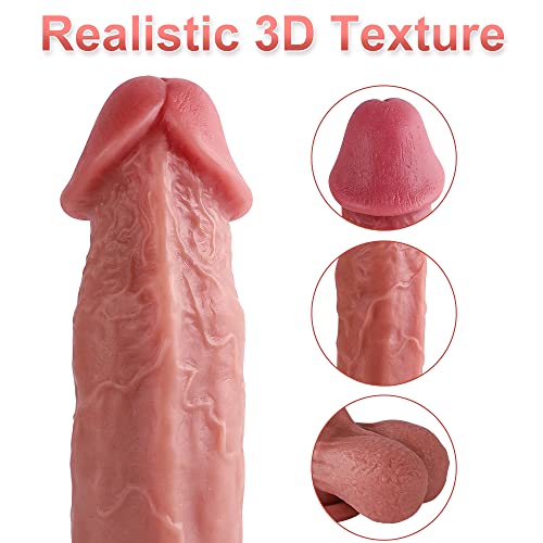 Realistic Dildos Feels Like Real Skin with Full Shaped Balls