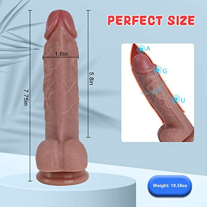 Sex Toys Realistic Dildo Silicone Safety Material for Clitoral Vagina