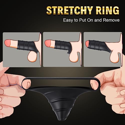 Male Sex Toys Cock Sleeve with Penis Ring for Sex Games