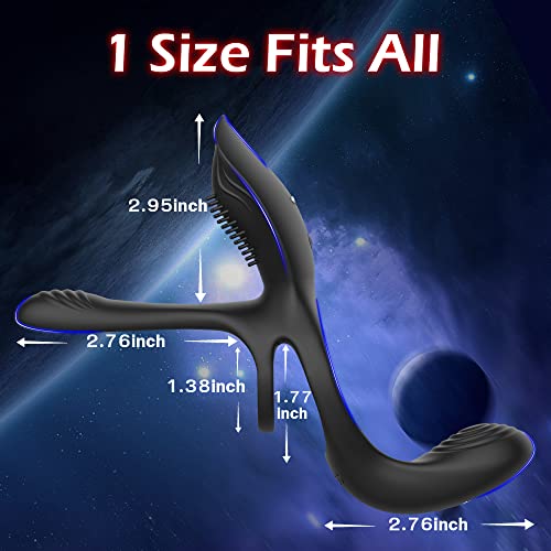 3 in 1 Vibrating Cock Ring with 10 Modes