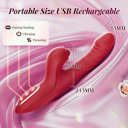  G Spot Vibrator Clitoral Stimulator Sex Toys Thrusting Vibrator 