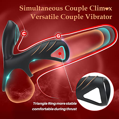 Silicone Rings G spot Clitoris Vibrator Stimulator with 10 Modes