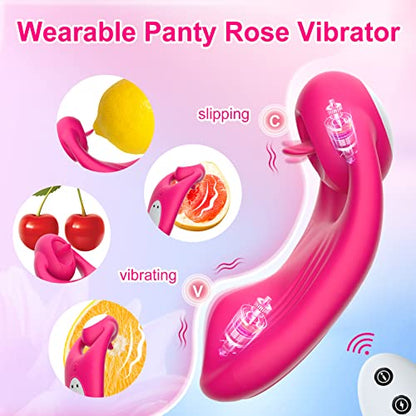 Rose Vibrator with Magnetic Clip