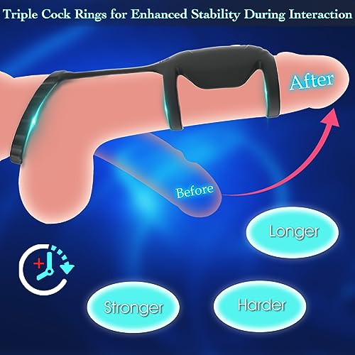 Cock Rings Vibrators for Men Erection Sex