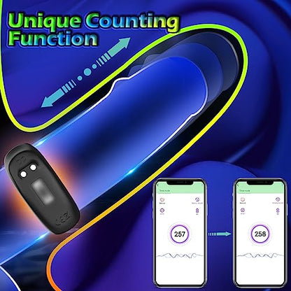 Penis Ring Pedometer with 4 Different Sizes Soft Silicone Penis Ring