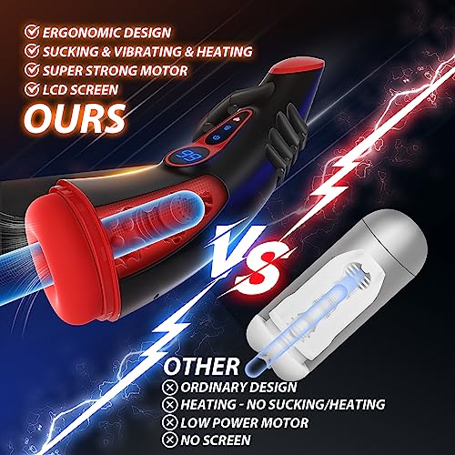 Adult Toys Male Masturbators Penis Pump with 9 Sucking & 9 Vibrating Modes