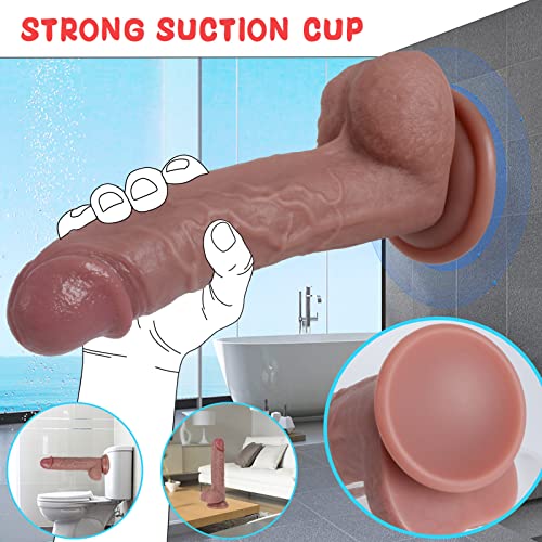 Sex Toys Realistic Dildo Silicone Safety Material for Clitoral Vagina