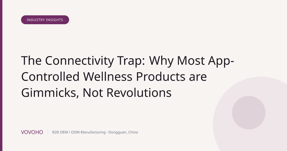 The Connectivity Trap: Why Most App-Controlled Wellness Products are Gimmicks, Not Revolutions