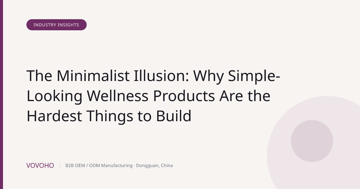 The Minimalist Illusion: Why Simple-Looking Wellness Products Are the Hardest Things to Build