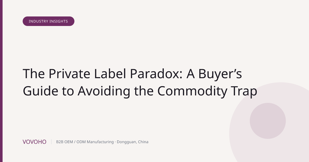 The Private Label Paradox: A Buyer’s Guide to Avoiding the Commodity Trap