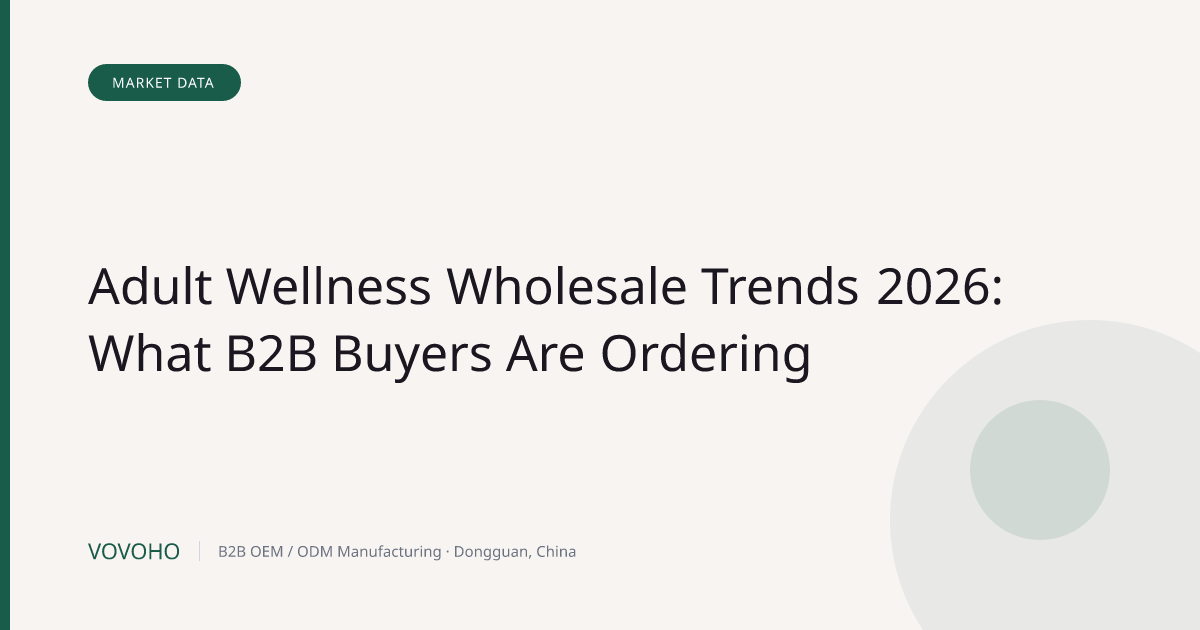 Adult Wellness Wholesale Trends 2026: What B2B Buyers Are Ordering