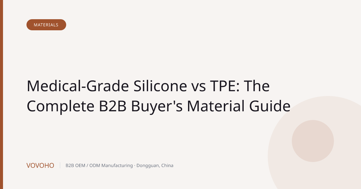 Medical-Grade Silicone vs TPE: The Complete B2B Buyer's Material Guide