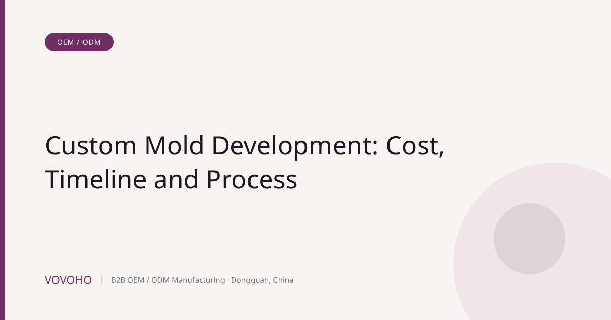 Custom Mold Development: Cost, Timeline and Process